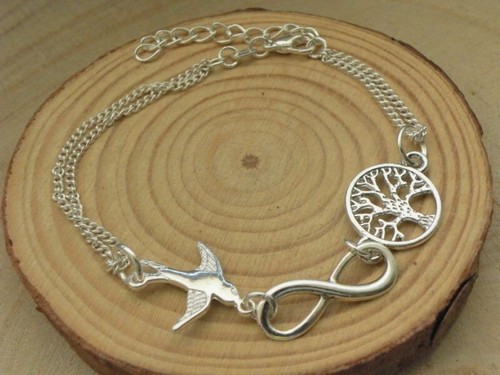 Armband 925 silber plattiert - 925,
