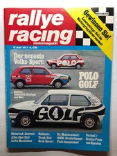 >> rallye racing Juni 1977 << VW GOLF, Irmscher Ascona, Escort 2000, Poster 