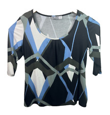 1 Damen Tunika Longshirt blau/oliv/grau/schwarz/perl-weiß  40/42 Mia Linea Neu