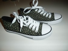 COLLOSEUM Sneaker Schuhe zu Hose Jeans Jacke Shirt Damen Khaki Leo Gr. 37 NEU