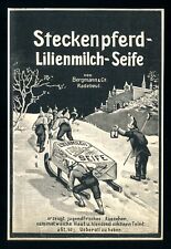 Alte Werbung Reklame 1910 Steckenpferd-Lilienmilch-Seife (3) Radebeul Zwerge