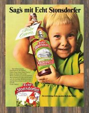 Echt Stonsdorfer - Reklame Werbeanzeige Original-Werbung 1970