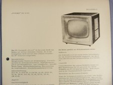 FAVORIT FE 60 000 - Fernseher Serviceblatt 11 mit Schaltplan Anleitung DDR