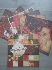 Designpapier Motivpapier Block"Christmas" 30,5 ×30,5 +12 Blätter Basteln