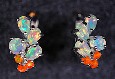 Opal Ohrringe Silber 925