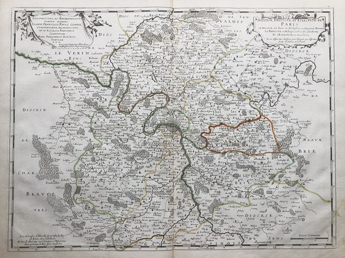 Paris ile france map karte - paris,