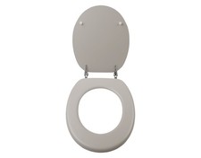 LIVARNO home WC-Sitz Klobrille Toilettendeckel mit Absenkautomatik beige/weiß