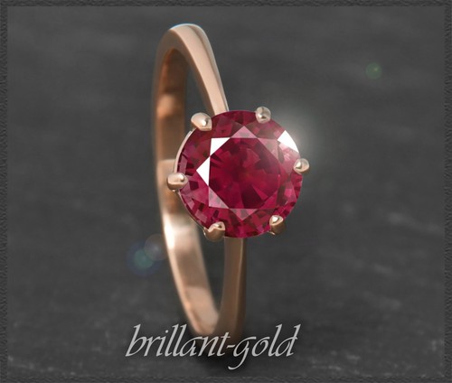 Ring aus 585 rotgold mit - aus,