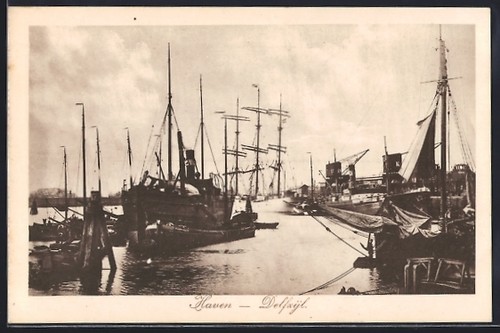 Delfzijl haven ansichtskarte - haven,,