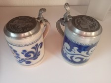 2x Bierkrug 0,5l mit