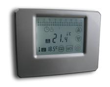 Thermostat Touchscreen silber
