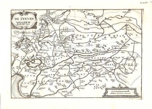 Antique map feuille de - de, la