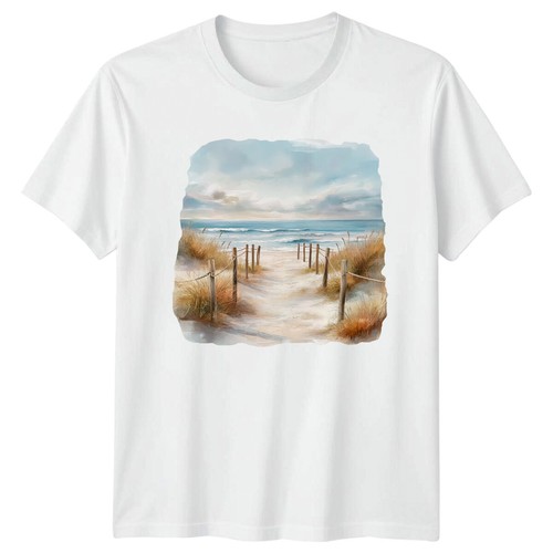 Beach path coastal scene - path, damen