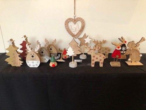 Weihnachten holz deko - x,