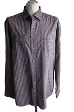 Engbers Regular Fit Langarm Hemd Gr. 2XL Weinrot-Weiß