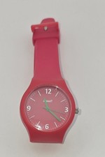 DressT TCM Damenuhr - Silikonarmband Pink Ref. 291708 Neue Batterie Länge 20 cm