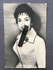 Autogramm Karte Gina Lollobrigida Signatur Signiert Unterschrift Unterschrieben