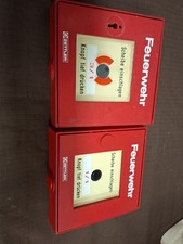 2 Stk. Zettler Handfeuermelder Brandmelder Druckknopfmelder 