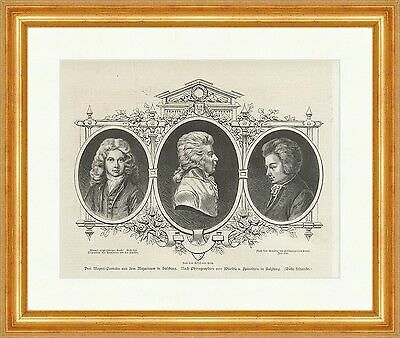 Drei mozart porträts aus dem - mozart,