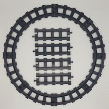 LEGO® Duplo® Eisenbahn Schienen Schwarz - 8x gebogen & 4x Gerade