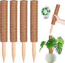 Kokosfaser-Moosstab | 4 Stück | 20m Drehbänder