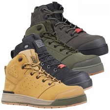 Herren Hart Yakka 3056 Seitlicher Reißverschluss Sicherheitsstiefeletten Größen 7 bis 14