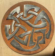 Wand Dekoration Metall Stahl keltischer Knoten Celtic Irisch Irish 40cm