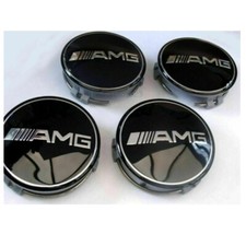 4X 75mm Schwarz Nabendeckel