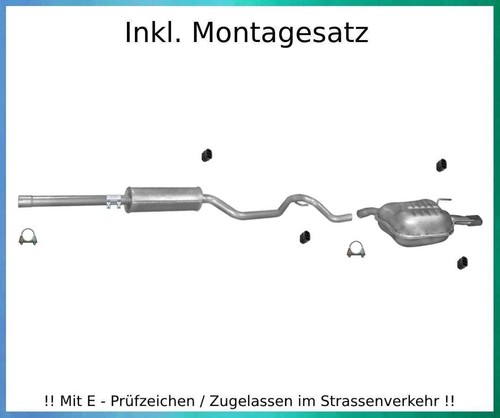 Auspuffanlage für opel vectra - auspuffanlage,