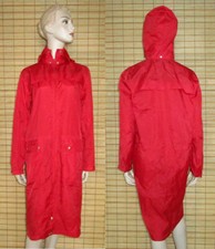 ROTER REGENMANTEL - RAINCOAT - NYLON - VINTAGE - HAYLER - WIE NEU - GR. 40 - 42