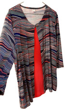 NEU! Damenbluse in Lagenlook 3/4 Ärmel Viskose Jersey  Gr. XXL