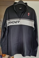 Spyder Herren Shirt schwarz mit großem Schriftzug Gr. L 52