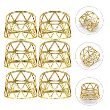  6 Pcs Servietten Ringe Metall