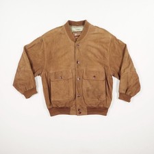 Vintage State People Corp. Herren Lederjacke Gr. 50 Braun Wildleder Blouson Lede