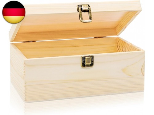 Holzkiste mit deckel und - holzkiste,