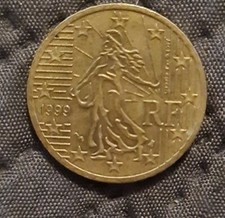 France. 50 Euro Cent Fehlprägung  Frankreich. 1999