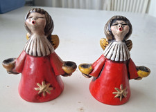 2 X BOZENER BOZNER THUN ENGEL ROT  Ca. 10 CM MIT ETIKETTEN