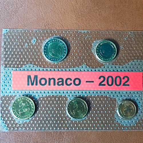 Monaco euro kursmünzensatz - monaco, euro-kursmünzensatz