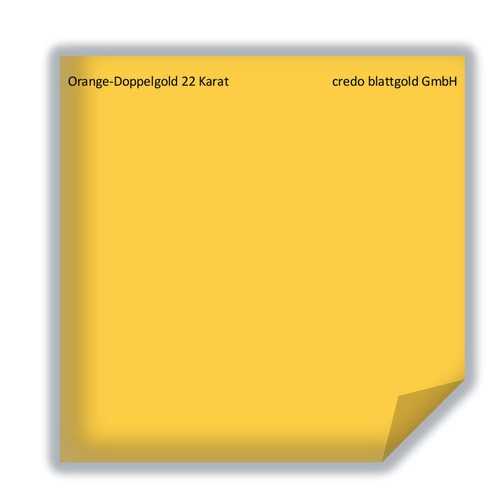 Orange doppelgold blattgold - orange-doppelgold,