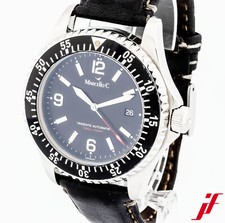 Uhr Marcello C. Tridente Ref. 200513 Automatik Lederband und Edelstahlband 43 mm