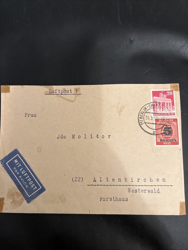Berlin luftpost brief mif mit - luftpost,