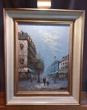 Vintage signiertes Ölgemälde