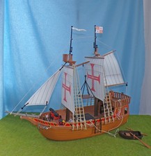 PLAYMOBIL Custom Segelschiff: Columbus' SANTA MARIA 3050 mit neuen Segeln
