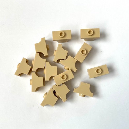 Lego bogensteine 1x2 - 1x2, tan