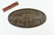 Eisenbahn Waggonschild / Waggon Union Werk Siegen 1979 No.112292  / E 986