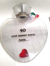 design wärmflasche in herzform,  40 und immer noch heiß  m. etikett, ca 20x20 cm
