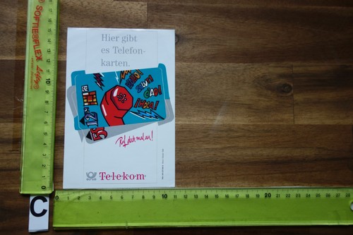 Alter aufkleber post - aufkleber, telefon