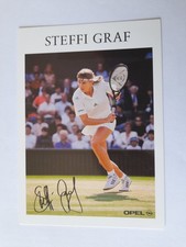 Steffi Graf Autogrammkarte Opel Tennis