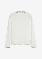 Geripptes Langarmshirt Gr