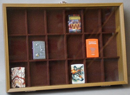 Holz vitrine 18er lighter - 18er,